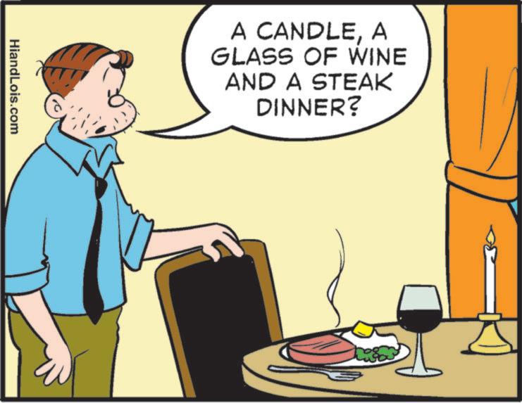 British Cuisine OCR: HiandLois.com A CANDLEA GLASS OF WINE AND A STEAK DINNER? HiandLois.com A CANDLEA GLASS OF WINE AND A STEAK DINNER ?