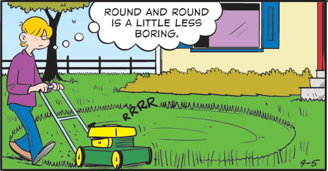 Animation OCR: 1/1-1 ??? ??? ROUND AND ROUND IS A LITTLE LESS BORING. ??????? h 9-5 1 / 1-1 ??? ??? ROUND AND ROUND IS A LITTLE LESS BORING . ??????? h 9-5