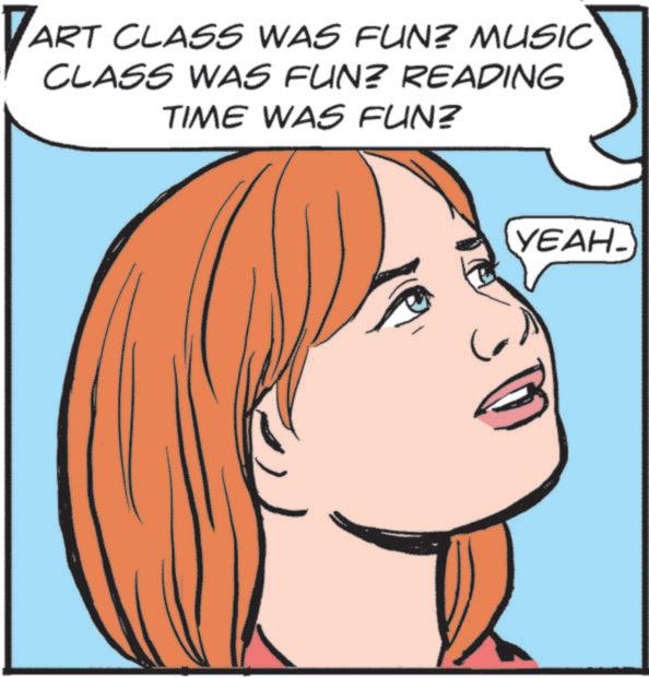 Fiction OCR: VART ART CLASS WAS FUN? MUSIC CLASS WAS FUN? READING TIME WAS FUN? wwwwww. Q YEAH VART ART CLASS WAS FUN ? MUSIC CLASS WAS FUN ? READING TIME WAS FUN ? wwwwww . Q YEAH