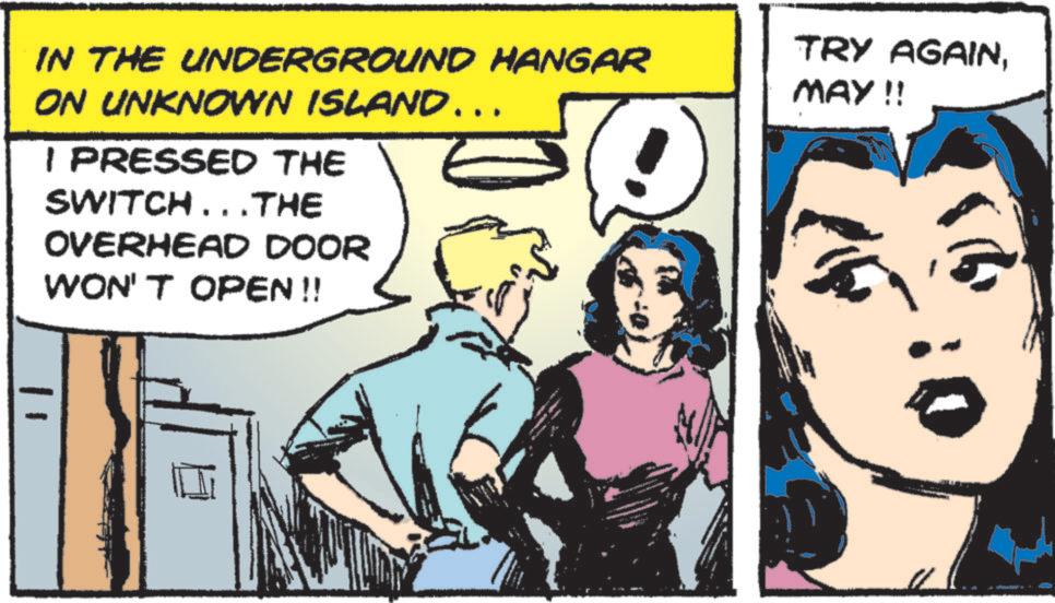 Gesture OCR: IN THE UNDERGROUND HANGAR ON UNKNOWN ISLAND... I PRESSED THE SWITCH... THE OVERHEAD DOOR WON'T OPEN!! TRY AGAINMAY!! IN THE UNDERGROUND HANGAR ON UNKNOWN ISLAND ... I PRESSED THE SWITCH ... THE OVERHEAD DOOR WON'T OPEN !! TRY AGAINMAY !!