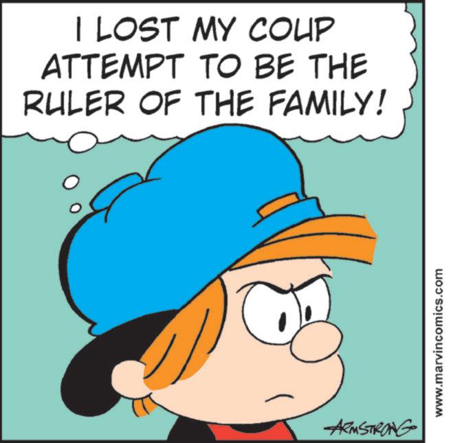Comic book OCR: I LOST MY COUP ATTEMPT TO BE THE RULER OF THE FAMILY! ARMSTRONG www.marvincomics.com I LOST MY COUP ATTEMPT TO BE THE RULER OF THE FAMILY ! ARMSTRONG www.marvincomics.com