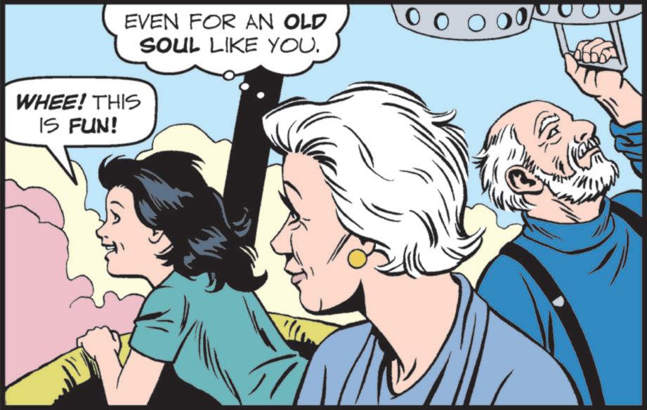 Hearing OCR: EVEN FOR AN OLD SOUL LIKE YOU. WHEE! THIS 0 0 0 00 IS FUN! Z EVEN FOR AN OLD SOUL LIKE YOU . WHEE ! THIS 0 0 0 00 IS FUN ! Z