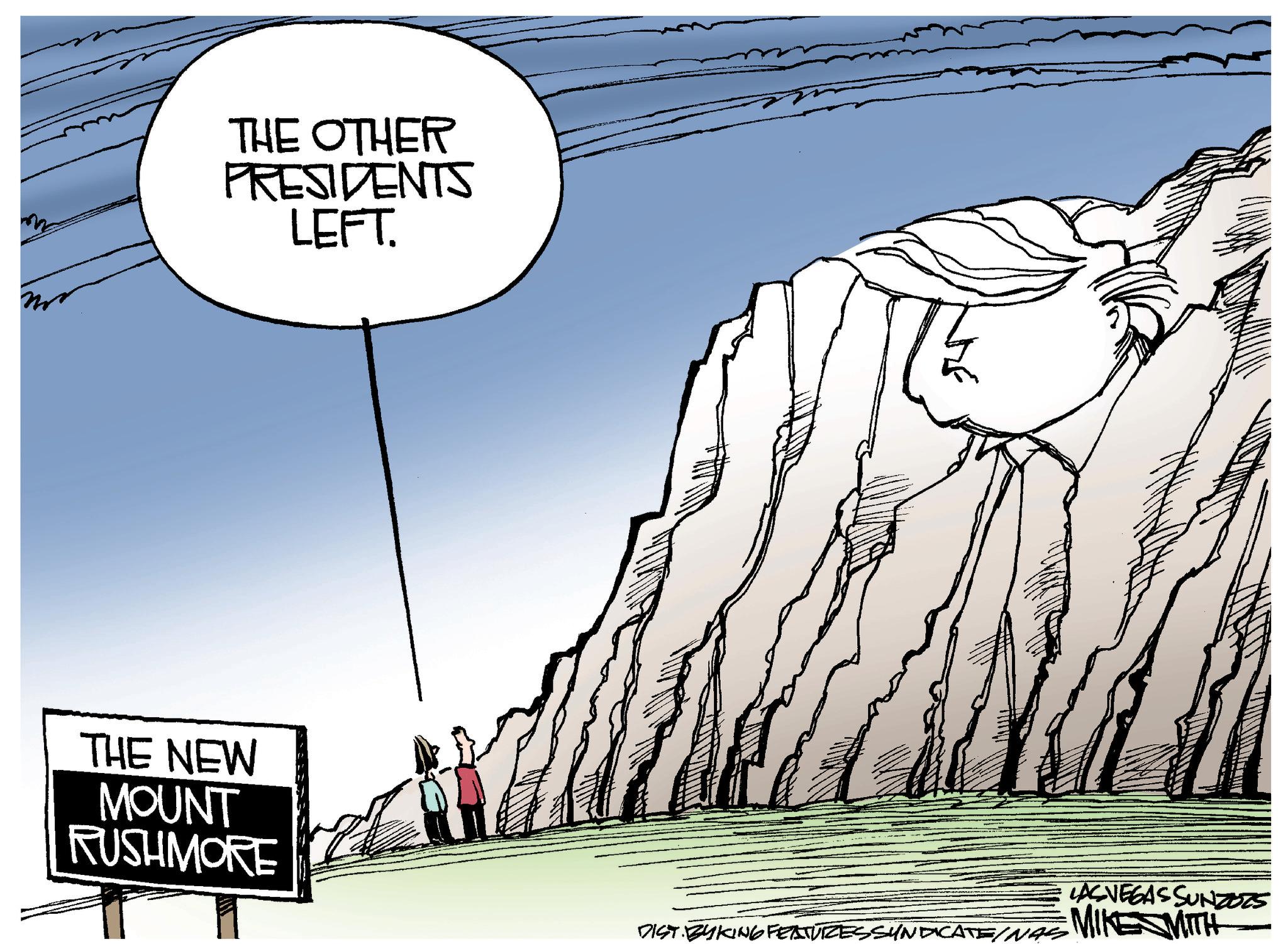 Adventure OCR: THE OTHER PRESIDENTS LEFT. THE NEW MOUNT RUSHMORE LASVEGASSUNZOS DIST. BYKING FEATURES SYNDICATE/NAS MIKE WITH THE OTHER PRESIDENTS LEFT . THE NEW MOUNT RUSHMORE LASVEGASSUNZOS DIST . BYKING FEATURES SYNDICATE / NAS MIKE WITH