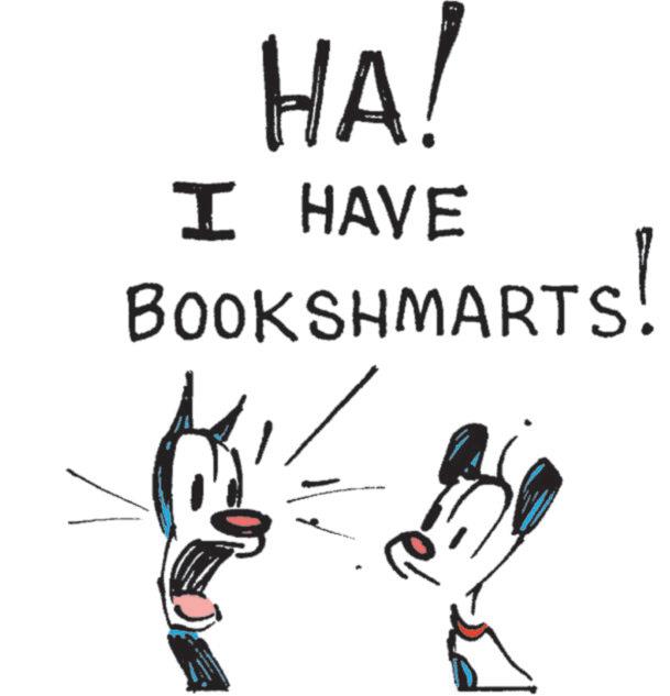 Line art OCR: HA! I HAVE H BOOKSHMARTS! ???? HA ! I HAVE H BOOKSHMARTS ! ????