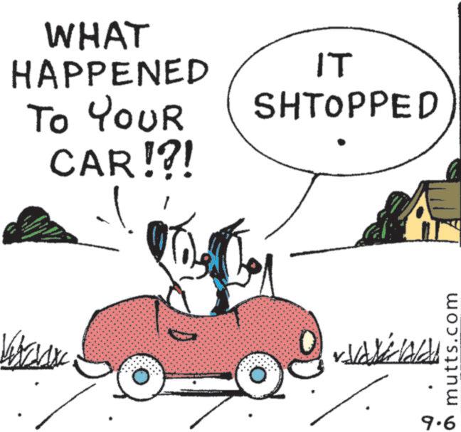 Animation OCR: WHAT HAPPENED TO YOUR CAR!?! IT SHTOPPED 9.6 mutts.com WHAT HAPPENED TO YOUR CAR ! ? ! IT SHTOPPED 9.6 mutts.com