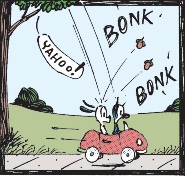 Fiction OCR: YAHOO! BONK. BONK YAHOO ! BONK . BONK