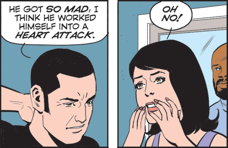 Moustache OCR: HE GOT SO MADI THINK HE WORKED HIMSELF INTO A HEART ATTACK. OH NO! HE GOT SO MADI THINK HE WORKED HIMSELF INTO A HEART ATTACK . OH NO !