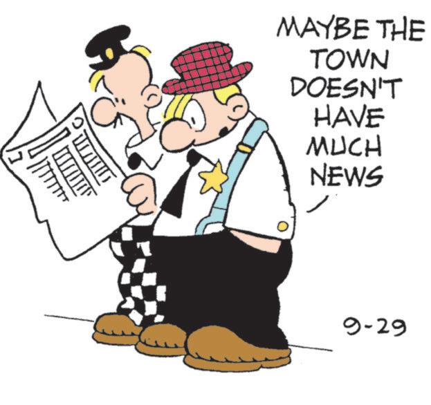 Clip art OCR: 1 ????? 0 MAYBE THE TOWN DOESN'T HAVE MUCH NEWS 9-29 1 ????? 0 MAYBE THE TOWN DOESN'T HAVE MUCH NEWS 9-29