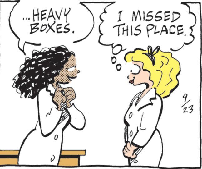 Animated cartoon OCR: ... HEAVY BOXES. I MISSED THIS PLACE. alm 23 ... HEAVY BOXES . I MISSED THIS PLACE . alm 23
