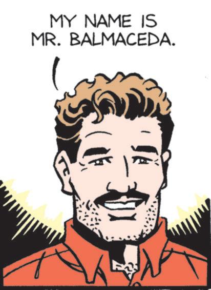 Clip art OCR: MY NAME IS MR. BALMACEDA. MY NAME IS MR . BALMACEDA .