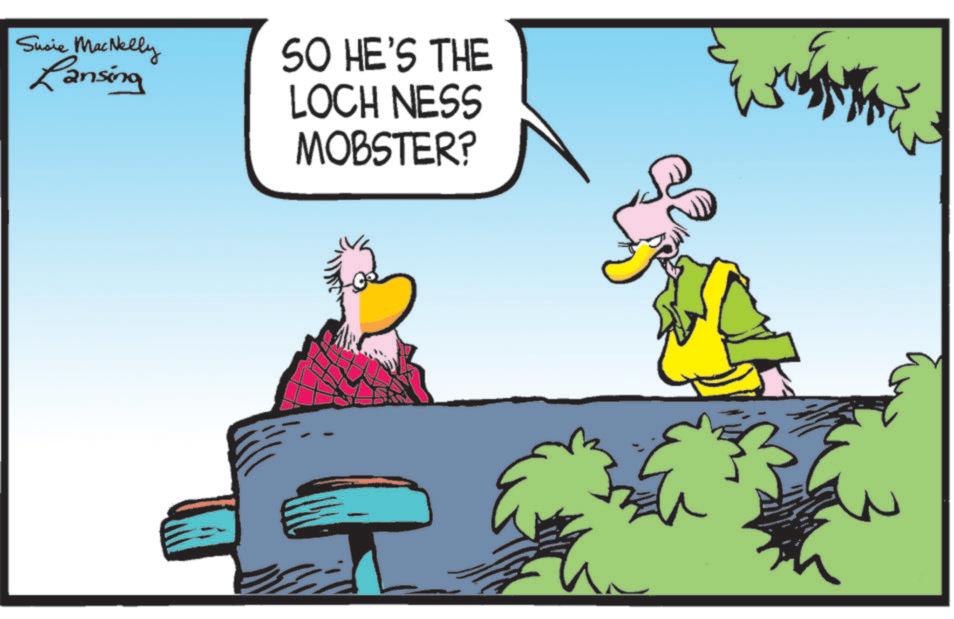 Beak OCR: Susie MacNelly Lansing SO HE'S THE LOCH NESS MOBSTER? Susie MacNelly Lansing SO HE'S THE LOCH NESS MOBSTER ?