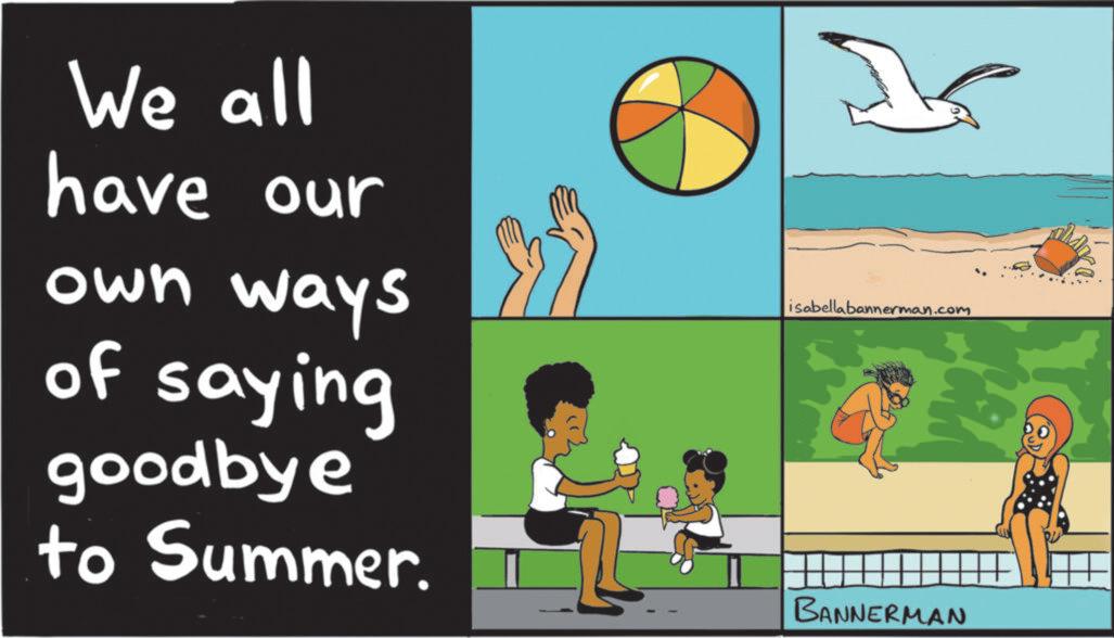 Swimming OCR: We all have our own ways of saying goodbye to Summer. isabellabannerman.com BANNERMAN We all have our own ways of saying goodbye to Summer . isabellabannerman.com BANNERMAN