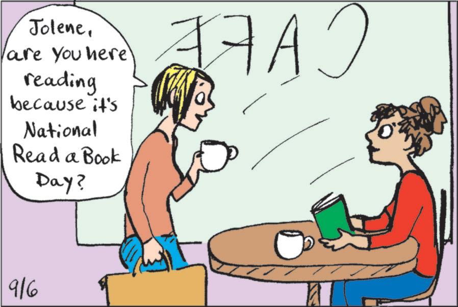 Cup OCR: Joleneare you here reading because it's National Read a Book Day? 9/6 0 Joleneare you here reading because it's National Read a Book Day ? 9/6 0