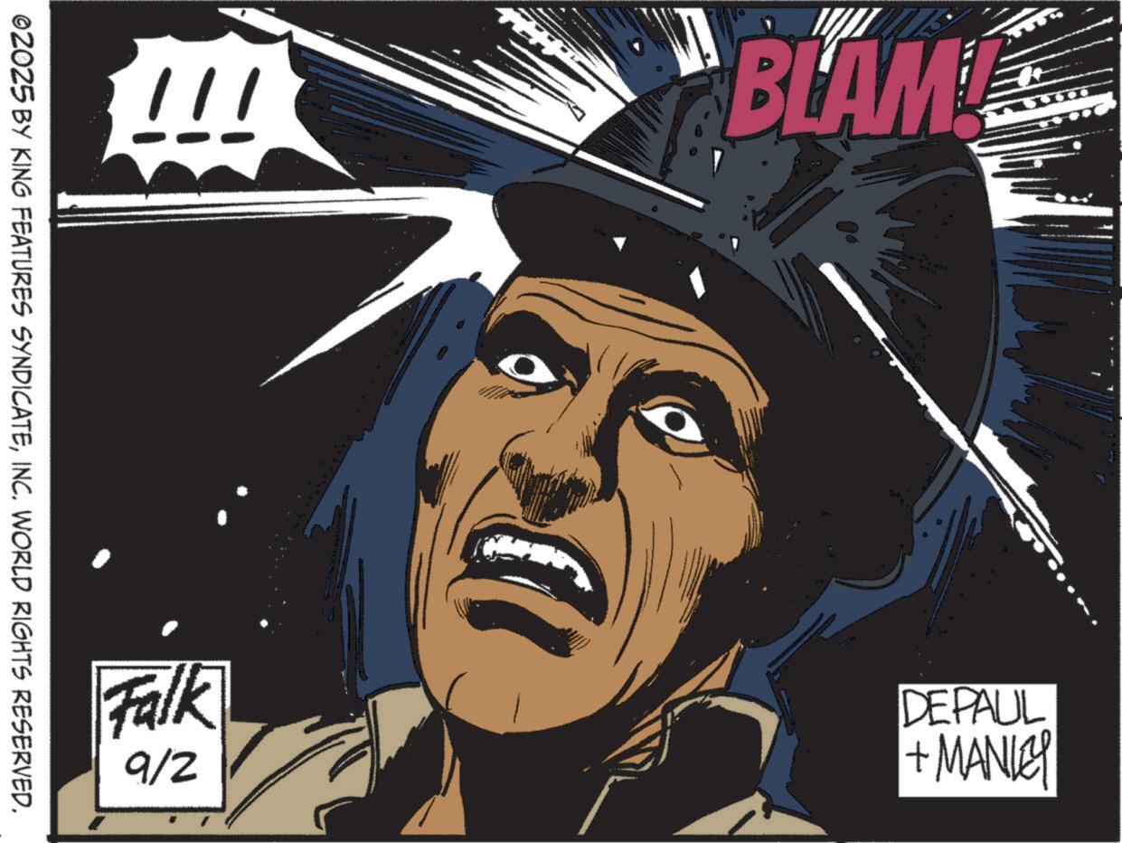 Animation OCR: BLAM 5 539 Falk 9/2 DEPAUL + MANLEY ©2025 BY KING FEATURES SYNDICATEINC. WORLD RIGHTS RESERVED. BLAM 5 539 Falk 9/2 DEPAUL + MANLEY © 2025 BY KING FEATURES SYNDICATEINC . WORLD RIGHTS RESERVED .