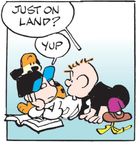 Graphics OCR: JUST ON LAND? YUP JUST ON LAND ? YUP