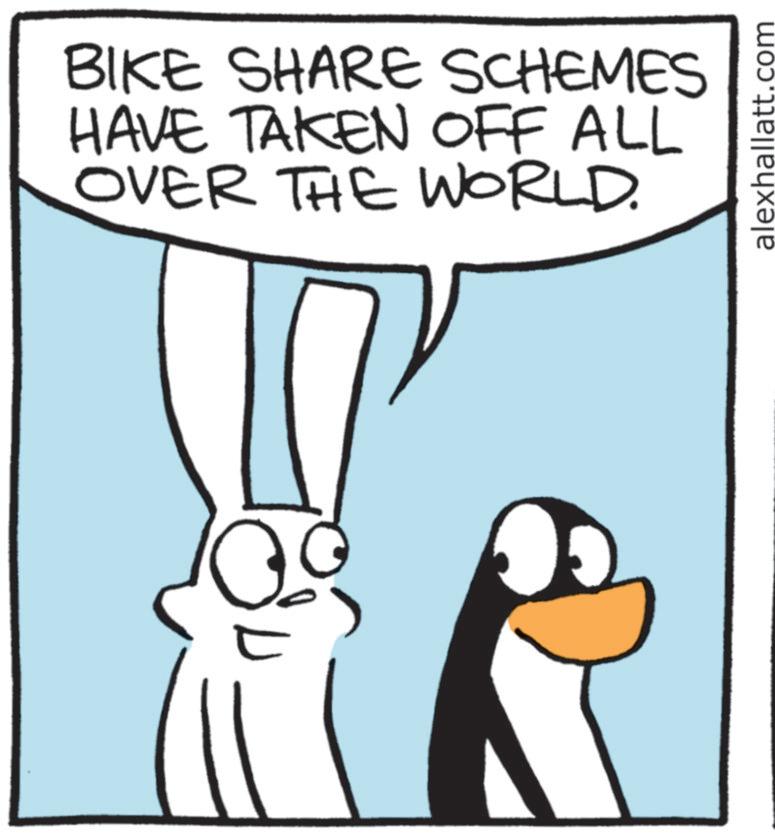 Graphics OCR: BIKE SHARE SCHEMES HAVE TAKEN OFF ALL OVER THE WORLD. alexhallatt.com BIKE SHARE SCHEMES HAVE TAKEN OFF ALL OVER THE WORLD . alexhallatt.com