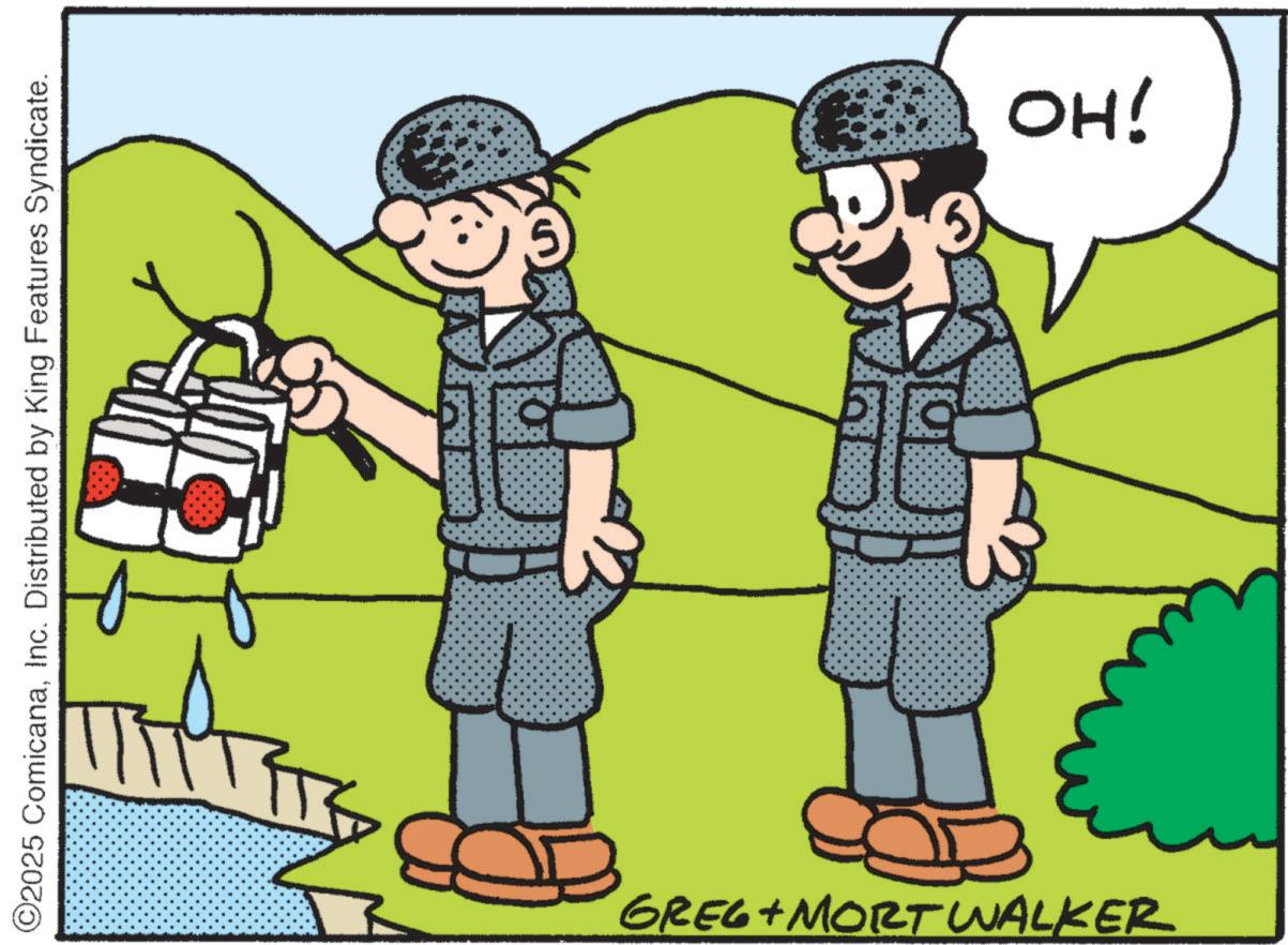 Fiction OCR: ©2025 ComicanaInc. Distributed by King Features Syndicate. GREG MORTWALKER OH! © 2025 ComicanaInc. Distributed by King Features Syndicate . GREG MORTWALKER OH !