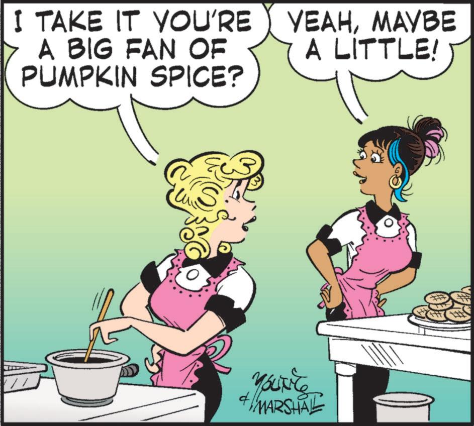 Cookware and bakeware OCR: I TAKE IT YOU'RE A BIG FAN OF PUMPKIN SPICE? YEAHMAYBE A LITTLE! S YouTiTe + MARSHAL f I TAKE IT YOU'RE A BIG FAN OF PUMPKIN SPICE ? YEAHMAYBE A LITTLE ! S YouTiTe + MARSHAL f