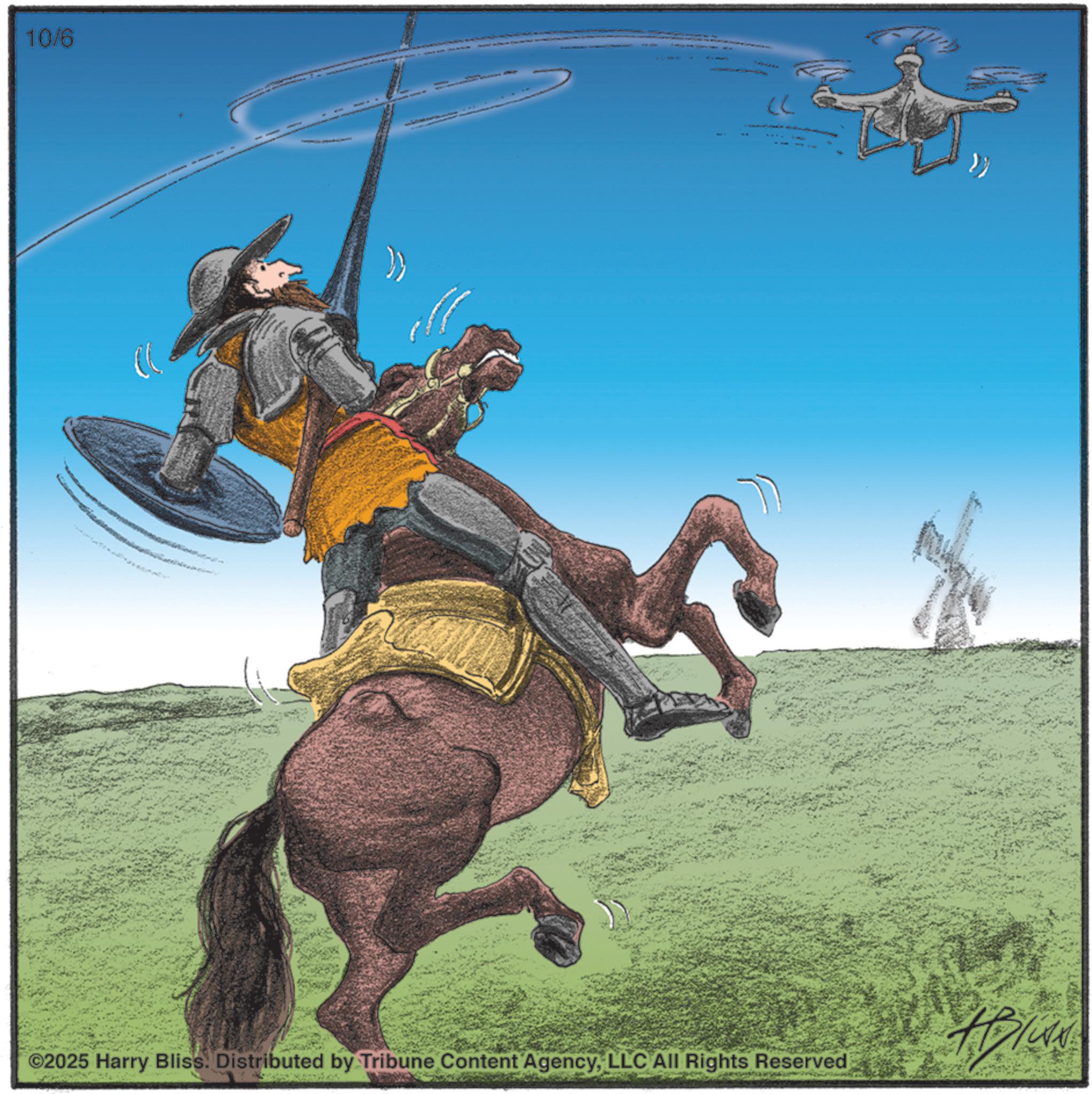Bridle OCR: 10/6 ©2025 Harry Bliss. Distributed by Tribune Content AgencyLLC All Rights Reserved 10/6 © 2025 Harry Bliss . Distributed by Tribune Content AgencyLLC All Rights Reserved