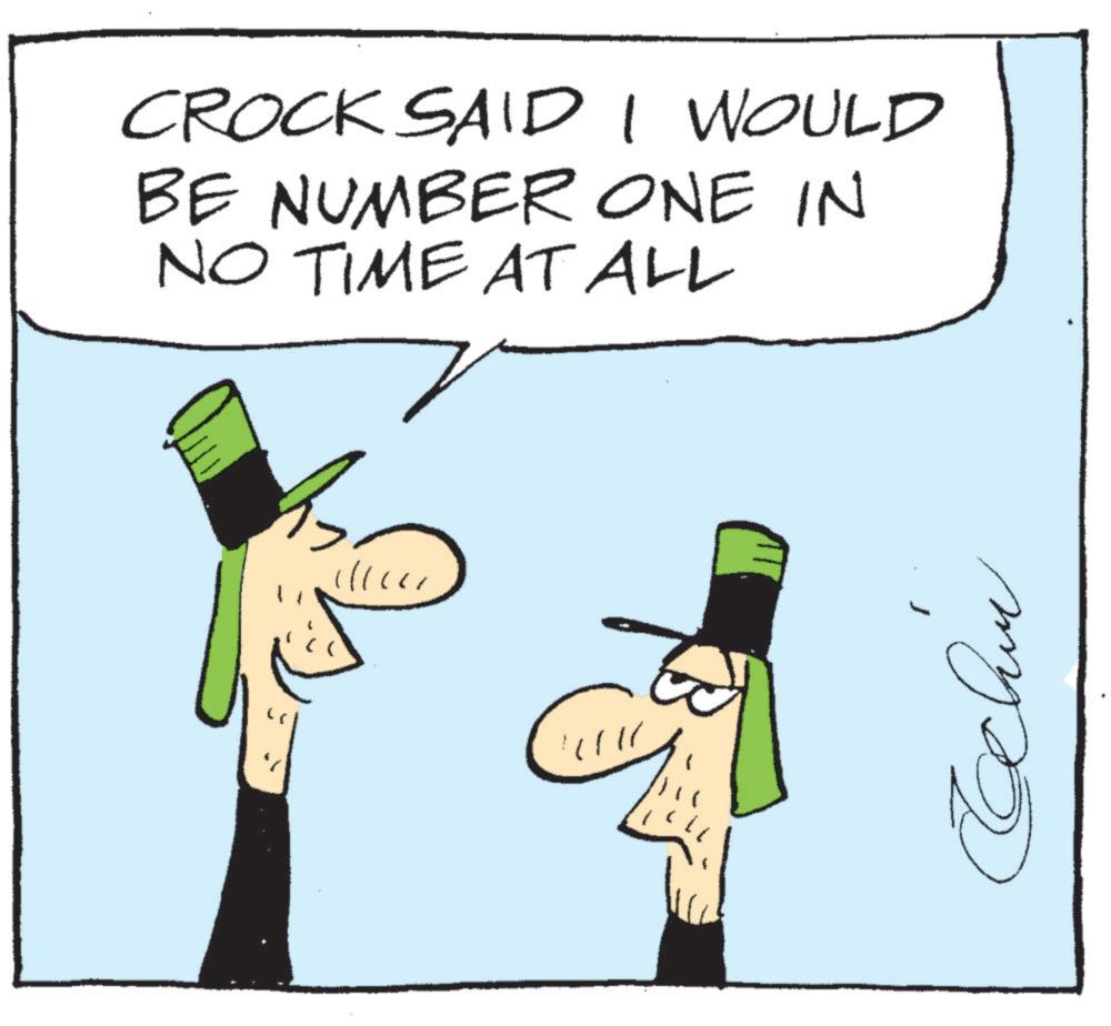 Animation OCR: CROCK SAID I WOULD BE NUMBER ONE IN NO TIME AT ALL ?? ?????? CROCK SAID I WOULD BE NUMBER ONE IN NO TIME AT ALL ?? ??????
