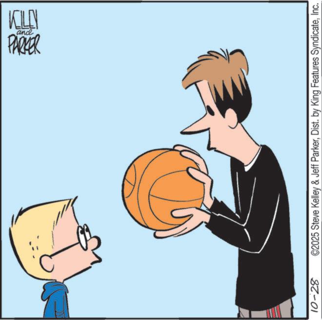 Basketball OCR: and PARKER 10-28 ©2025 Steve Kelley & Jeff ParkerInc. and PARKER 10-28 © 2025 Steve Kelley & Jeff ParkerDist . by King Features Syndicate