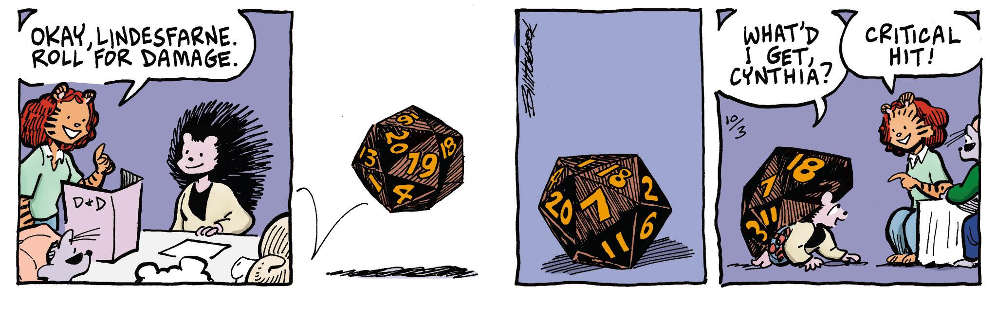 Graphic design OCR: OKAYLINDESFARNE. ROLL FOR DAMAGE. D&D 12 WHAT'D I GETCYNTHIA? 10/3 18 CRITICAL HIT! OKAYLINDESFARNE . ROLL FOR DAMAGE . D & D 12 WHAT'D I GETCYNTHIA ? 10/3 18 CRITICAL HIT !