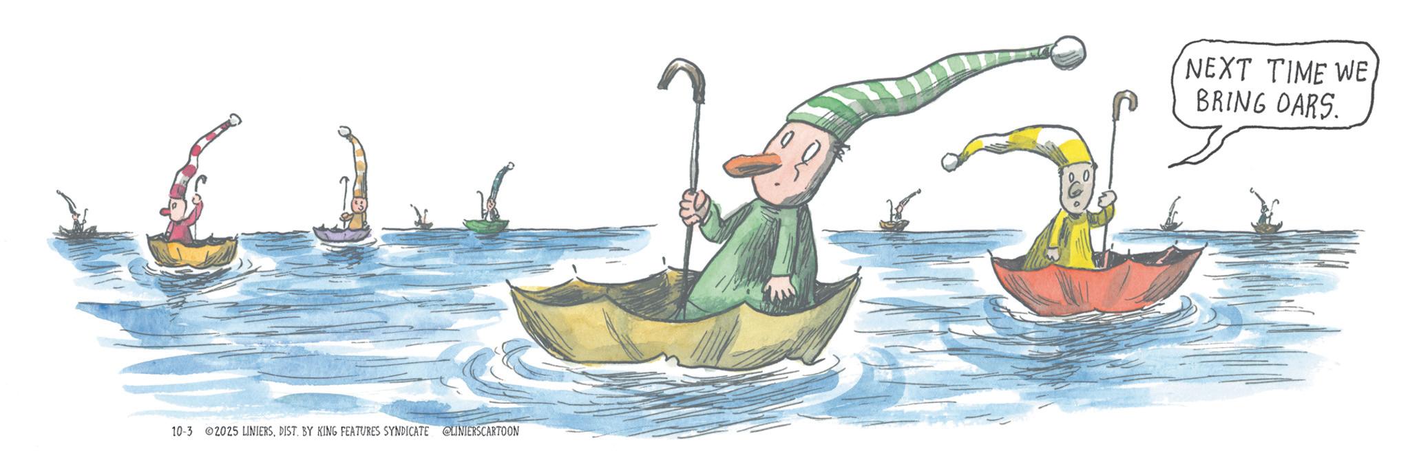 Boats and boating--Equipment and supplies OCR: 10-3 2025 LINIERSDIST. BY KING FEATURES SYNDICATE @LINIERSCARTOON 00 NEXT TIME WEBRING DARS 10-3 2025 LINIERSDIST . BY KING FEATURES SYNDICATE @LINIERSCARTOON 00 NEXT TIME WEBRING DARS