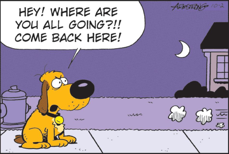 Canidae OCR: HEY! WHERE ARE YOU ALL GOING?!! COME BACK HERE! ARMSTRONG 10-2 D ???? B HEY ! WHERE ARE YOU ALL GOING ? !! COME BACK HERE ! ARMSTRONG 10-2 D ???? B
