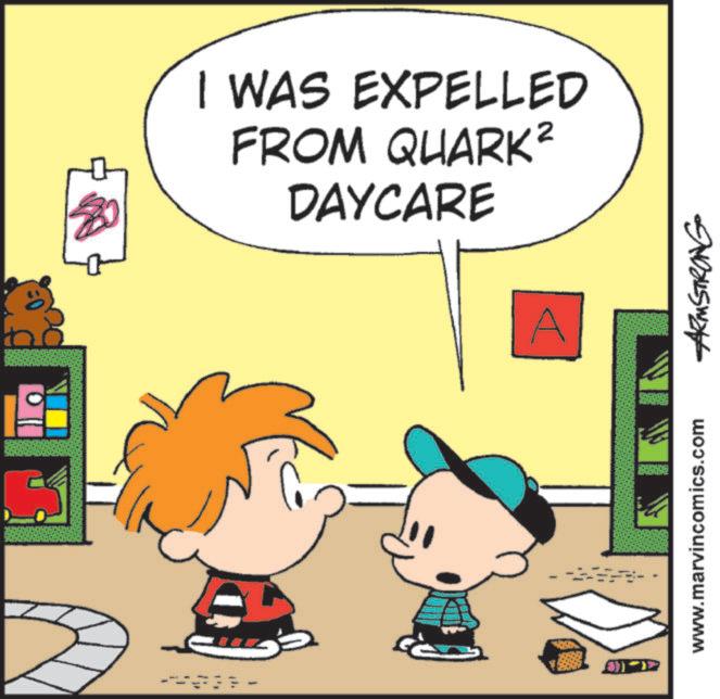 Animation OCR: I WAS EXPELLED FROM QUARK² DAYCARE www.marvincomics.com ARMSTRONG I WAS EXPELLED FROM QUARK² DAYCARE www.marvincomics.com ARMSTRONG