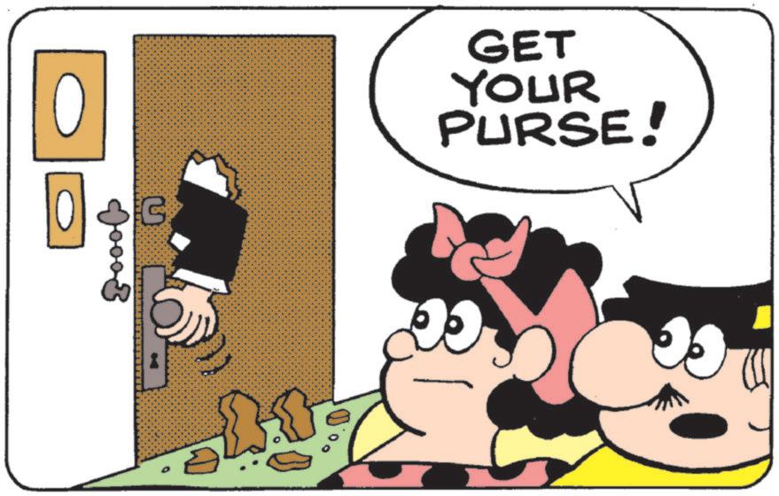Illustration OCR: G Jooo} GET YOUR PURSE! 00 G Jooo } GET YOUR PURSE ! 00