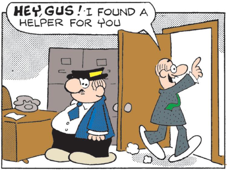 Photo caption OCR: HEYGUS! I FOUND A HELPER FOR YOU ? HEYGUS ! I FOUND A HELPER FOR YOU ?