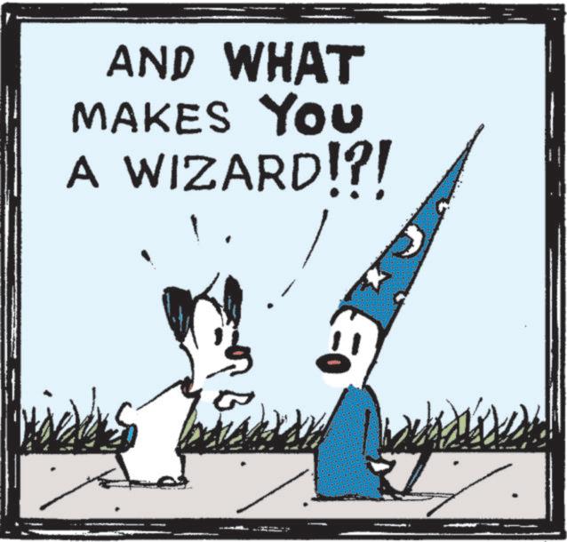 Fiction OCR: AND WHAT MAKES You A WIZARD!?! www AND WHAT MAKES You A WIZARD ! ? ! www