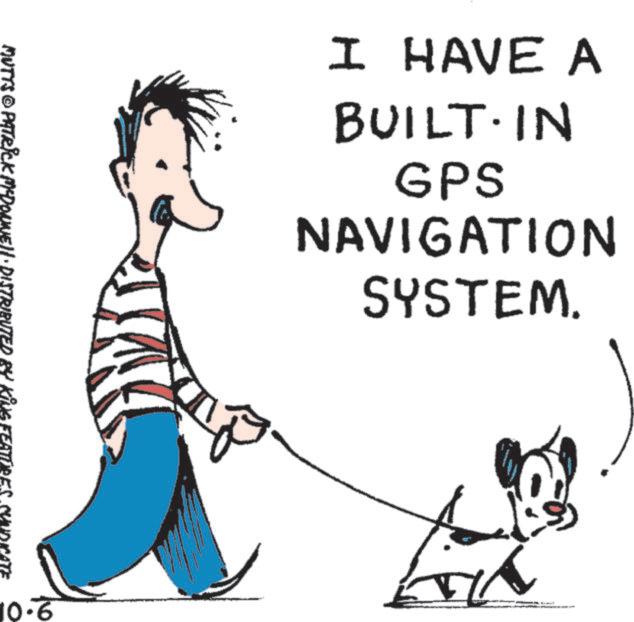 Sketch OCR: MUTTS © PATRICK MCDONNELL DISTRIBUTED BY KING FEATURES. I HAVE A BUILT IN GPS NAVIGATION SYSTEM. 10.6 P MUTTS © PATRICK MCDONNELL DISTRIBUTED BY KING FEATURES . I HAVE A BUILT IN GPS NAVIGATION SYSTEM . 10.6 P