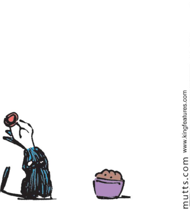 Fictional character OCR: mutts.com www.kingfeatures.com mutts.com www.kingfeatures.com