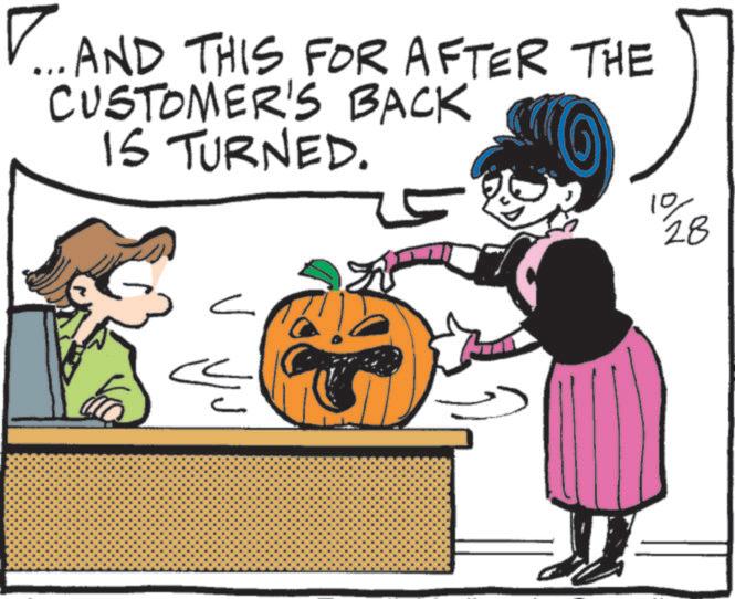 Graphics OCR: ... AND THIS FOR AFTER THE CUSTOMER'S BACK IS TURNED. ? ?? 10 28 ... AND THIS FOR AFTER THE CUSTOMER'S BACK IS TURNED . ? ?? 10 28