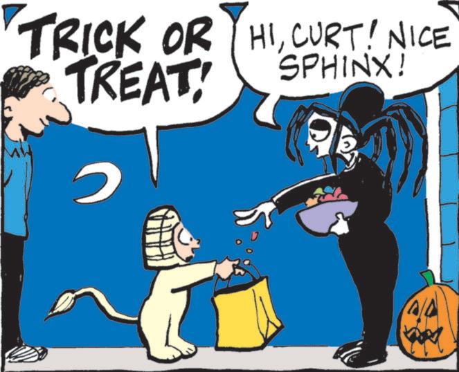 Animated cartoon OCR: TRICK OR HICURT! NICE TREAT! SPHINX! 2 TRICK OR HICURT ! NICE TREAT ! SPHINX ! 2
