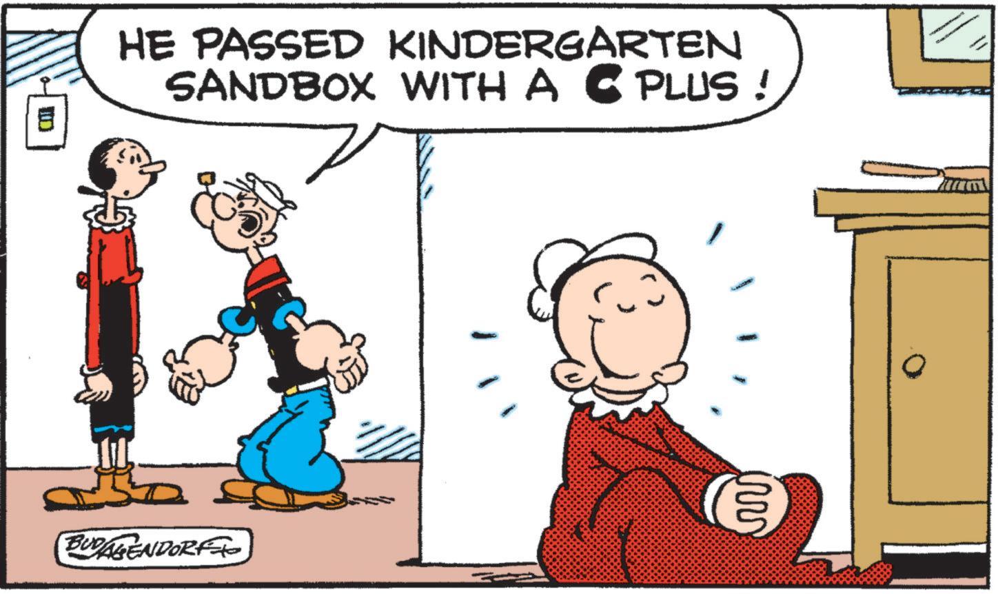Animation OCR: HE PASSED KINDERGARTEN SANDBOX WITH A PLUS! BUDALENDORF www HE PASSED KINDERGARTEN SANDBOX WITH A PLUS ! BUDALENDORF www