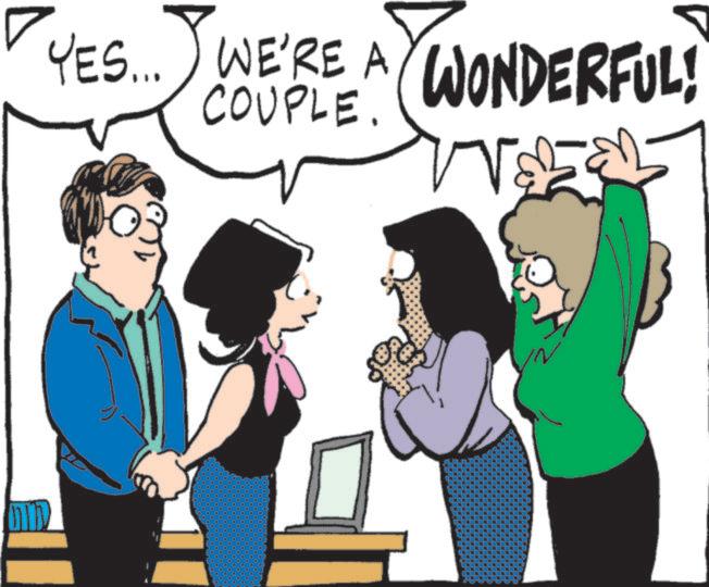 Comics OCR: YES... WE'RE A WONDERFUL! COUPLE. W YES ... WE'RE A WONDERFUL ! COUPLE . W