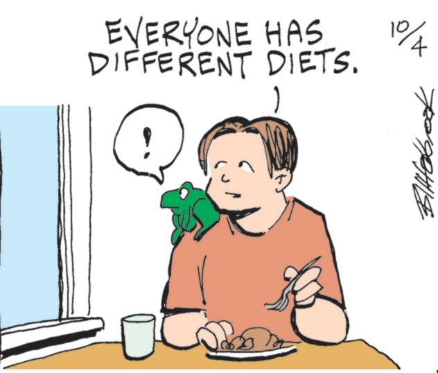 Produce OCR: EVERYONE HAS DIFFERENT DIETS. 10/A Bltabrook EVERYONE HAS DIFFERENT DIETS . 10 / A Bltabrook