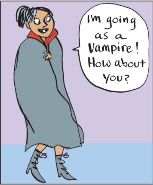 Fiction OCR: I'm going as a Vampire! How about YOU? I'm going as a Vampire ! How about YOU ?