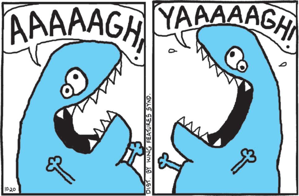 Pleased OCR: AAAAAGH YAAAAAGH 0 0 10-20 VVV DIST. BY KING FEATURES SYND. ?? AAAAAGH YAAAAAGH 0 0 10-20 VVV DIST . BY KING FEATURES SYND . ??