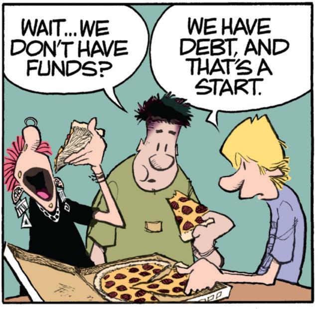 Comic book OCR: WAIT... WE DON'T HAVE FUNDS? WE HAVE DEBTAND THAT'S A START. WAIT ... WE DON'T HAVE FUNDS ? WE HAVE DEBTAND THAT'S A START .