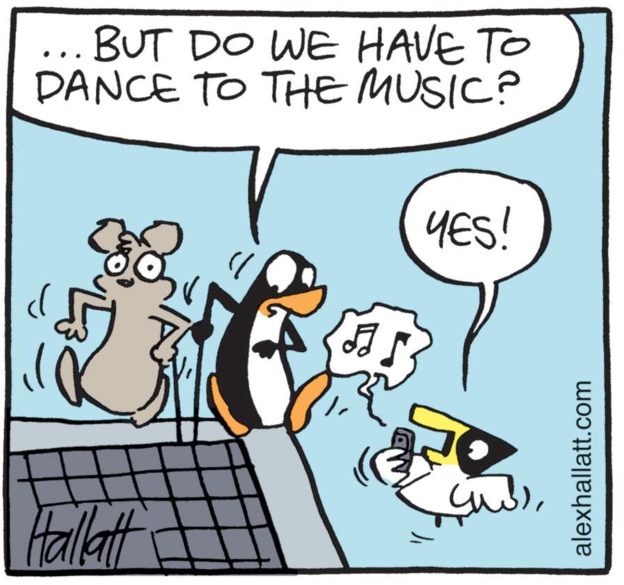 Flightless bird OCR: BUT DO WE HAVE TO DANCE TO THE MUSIC? ? YES! Hallatt ????? alexhallatt.com BUT DO WE HAVE TO DANCE TO THE MUSIC ? ? YES ! Hallatt ????? alexhallatt.com