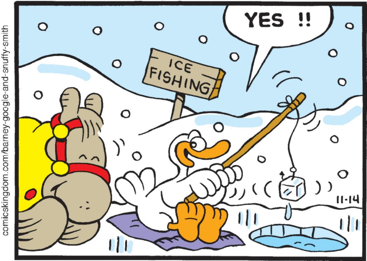 Fiction OCR: comicskingdom.com/barney-google-and-snuffy-smith ?? 0 0 ICE FISHING 0 YES !! ) 11-14 comicskingdom.com/barney-google-and-snuffy-smith ? ? 0 0 ICE FISHING 0 YES !! ) 11-14