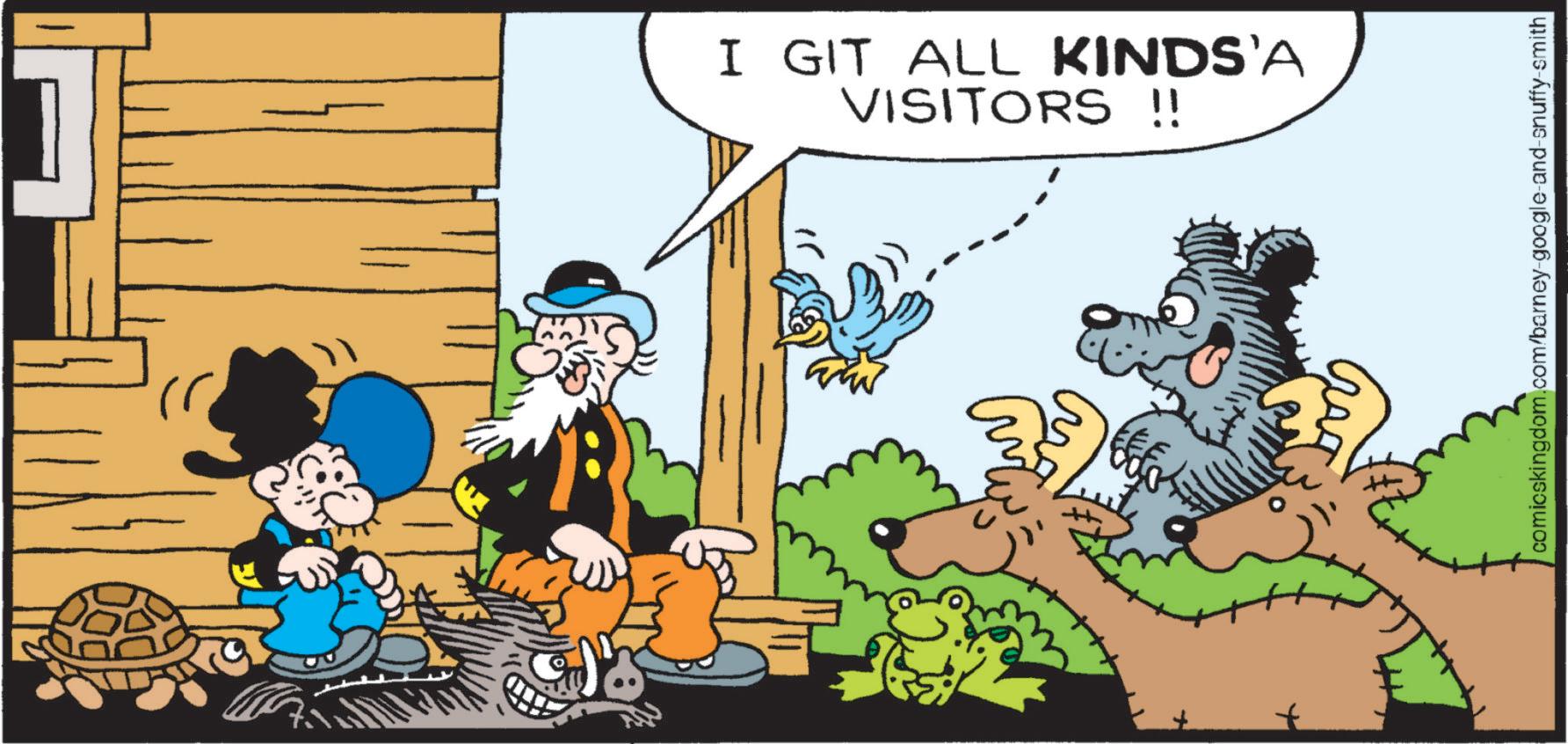 Moustache OCR: I GIT ALL KINDS'A VISITORS !! comicskingdom.com/barney-google-and-snuffy-smith I GIT ALL KINDS'A VISITORS !! comicskingdom.com/barney-google-and-snuffy-smith