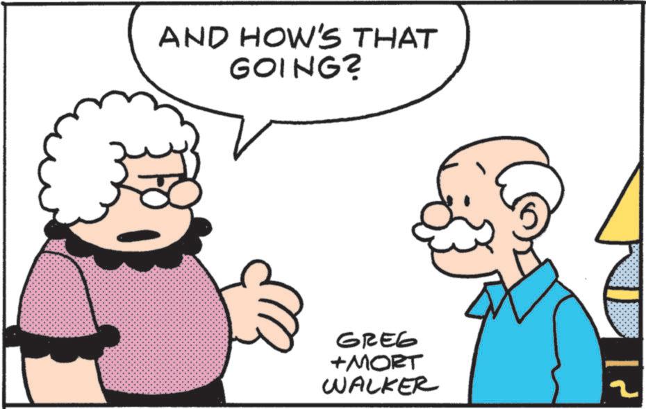 Animation OCR: AND HOW'S THAT GOING? GREG + MORT WALKER AND HOW'S THAT GOING ? GREG + MORT WALKER