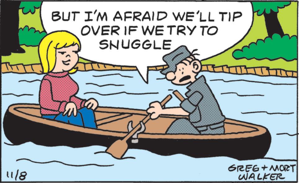 Animation OCR: BUT I'M AFRAID WE'LL TIP OVER IF WE TRY TO SNUGGLE ? 11/8 GREG + MORT WALKER BUT I'M AFRAID WE'LL TIP OVER IF WE TRY TO SNUGGLE ? 11/8 GREG + MORT WALKER