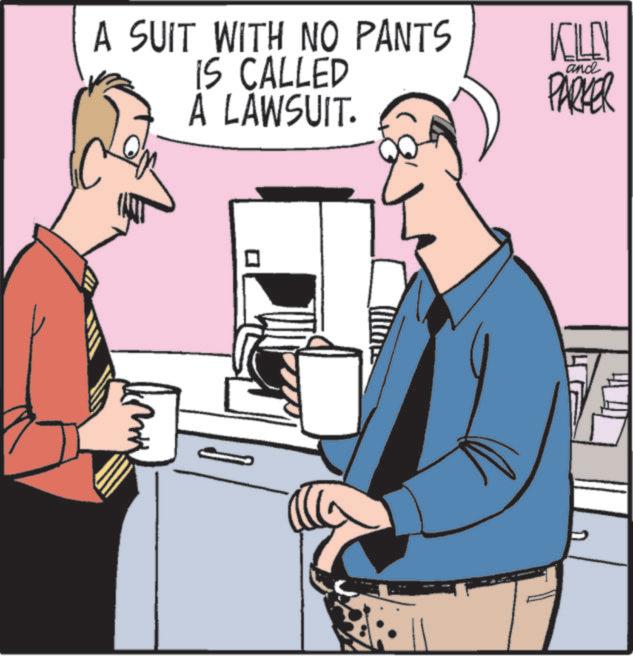 Fiction OCR: A SUIT WITH NO PANTS IS CALLED A LAWSUIT. KILLN and PARKER A SUIT WITH NO PANTS IS CALLED A LAWSUIT . KILLN and PARKER