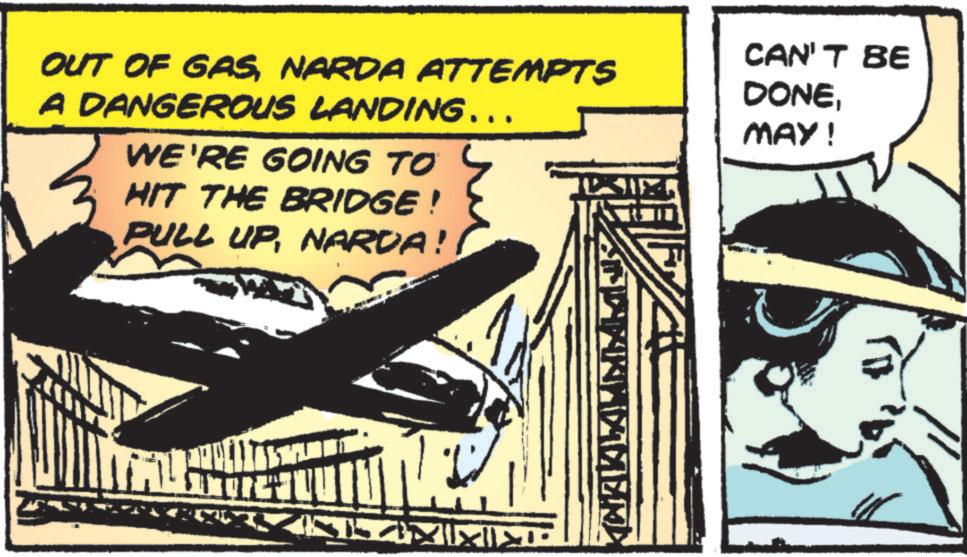 Comic book OCR: OUT OF GASNARDA ATTEMPTS A DANGEROUS LANDING... WE'RE GOING TO HIT THE BRIDGE! PULL UPNARDA! CAN'T BE DONEMAY! KRIZKALA!" OUT OF GASNARDA ATTEMPTS A DANGEROUS LANDING ... WE'RE GOING TO HIT THE BRIDGE ! PULL UPNARDA ! CAN'T BE DONEMAY ! KRIZKALA ! "