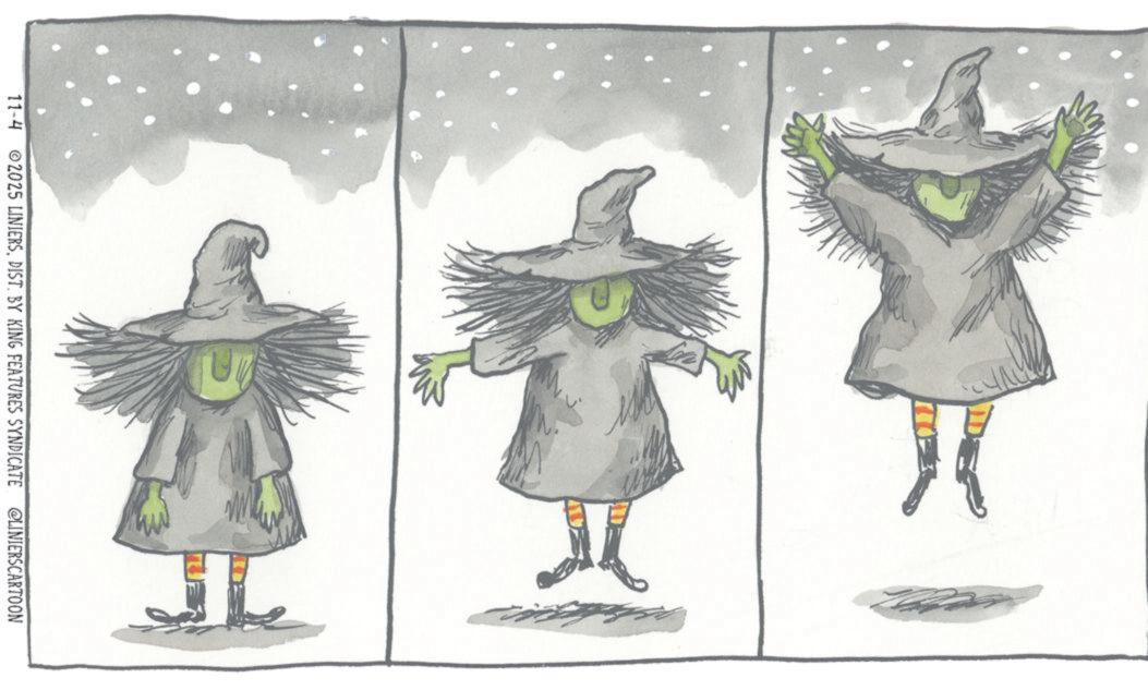 Costume Hat OCR: 11-4 2025 LINIERSDIST. BY KING FEATURES SYNDICATE @LINIERSCARTOON 11-4 2025 LINIERSDIST . BY KING FEATURES SYNDICATE @LINIERSCARTOON